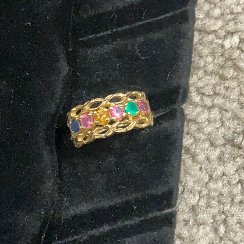 Multi Cluster Gemstone Ring